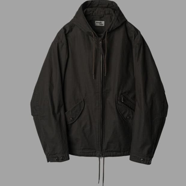 [4] 러프사이드 코튼 힐파카 브라운 플레이드