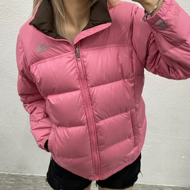노스페이스 딸기우유맛 패딩 XL ( 여성용 )