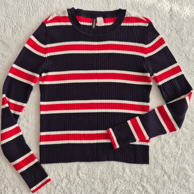 H&M 단가라 니트