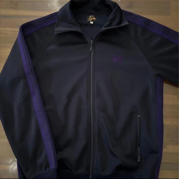 니들스 트랙 자켓 폴리 스무스 네이비