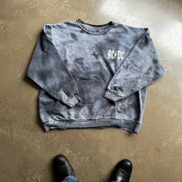ACDC 타이다이 빈티지 스웻셔츠