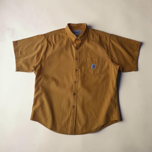 칼하트 면 오버핏 밧팔셔츠 XL