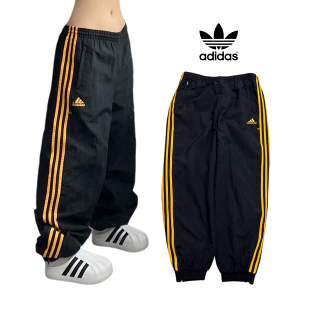 아디다스 90s 삼선 검노 올드스쿨 바람막이 트랙팬츠