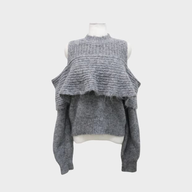 GRL 오프숄더 프릴 니트 62893