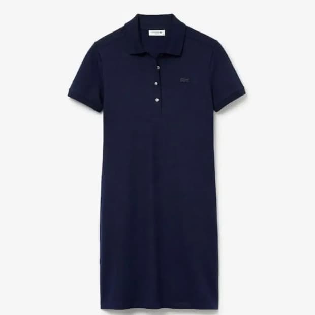 라코스테 피케 폴로 반팔 원피스 네이비
