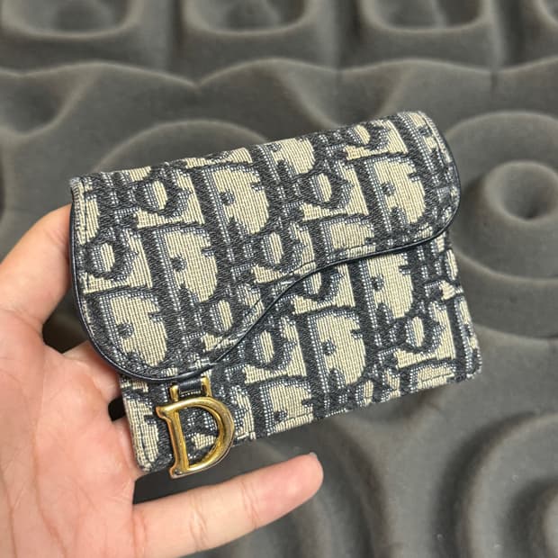 디올 새들 오블리크 카드지갑