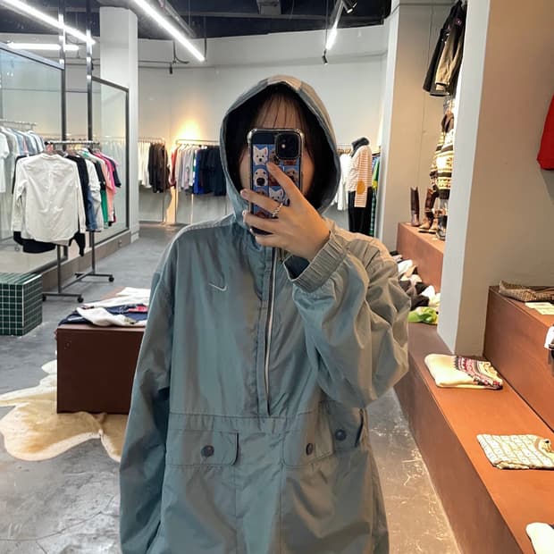 나이키 스우시 올드스쿨 아노락 바람막이 H17