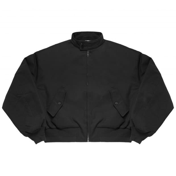 MJD Canvas Harrington Jacket Charcoal