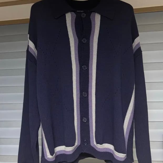 해칭룸 archive cardigan dark navy