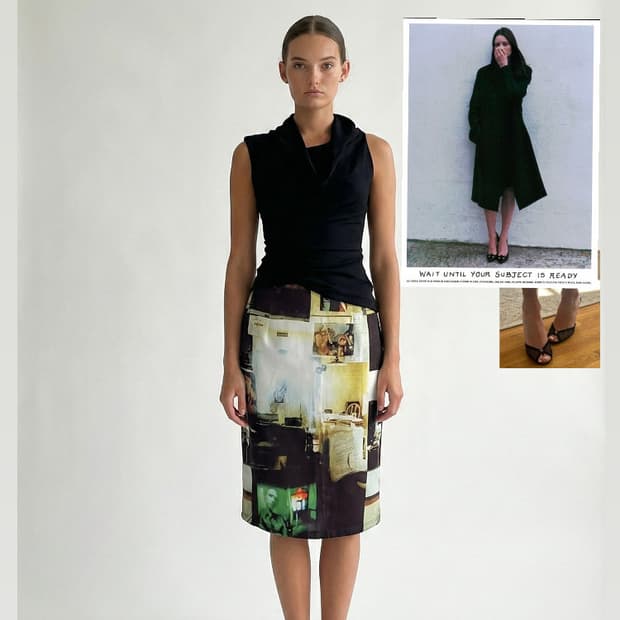 print midi skirt | vintage | 프린팅 스커트 