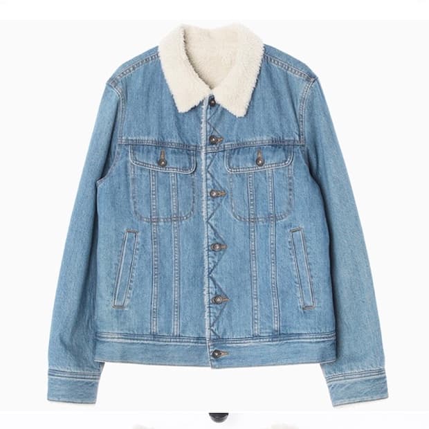 GU 셰르파 부클 데님자켓
