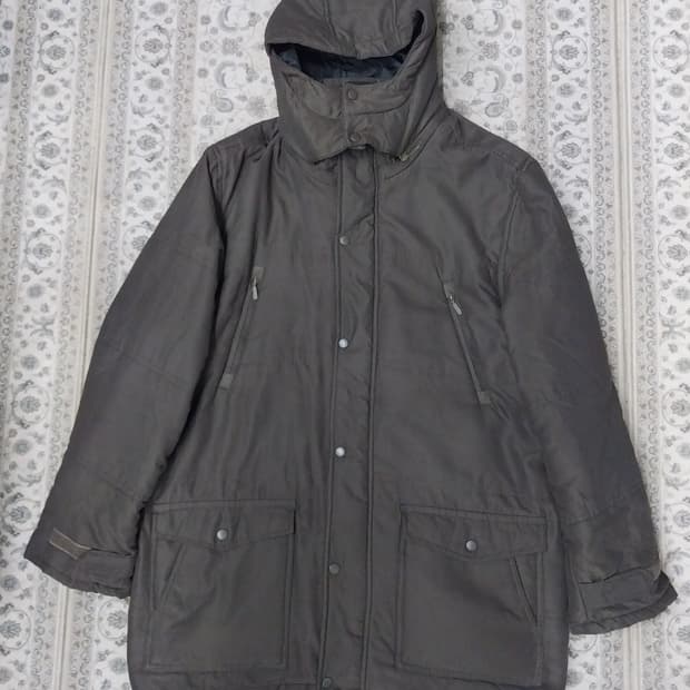 던롭 후드 브라운 패딩 LL (후드탈부착가능)