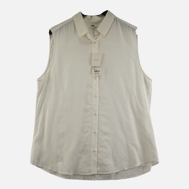 유니클로 크림 여자 셔츠 2XL 새상품 N7515