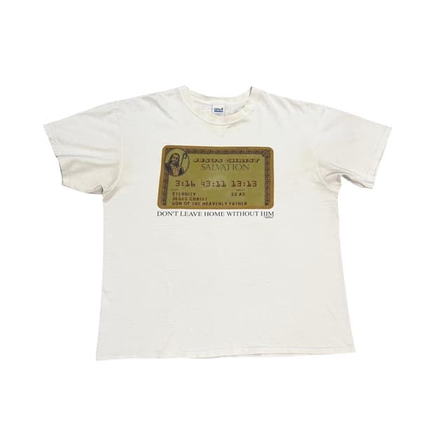 빈티지 Jesus Amex Card Parody 지저스 패러디 티셔츠