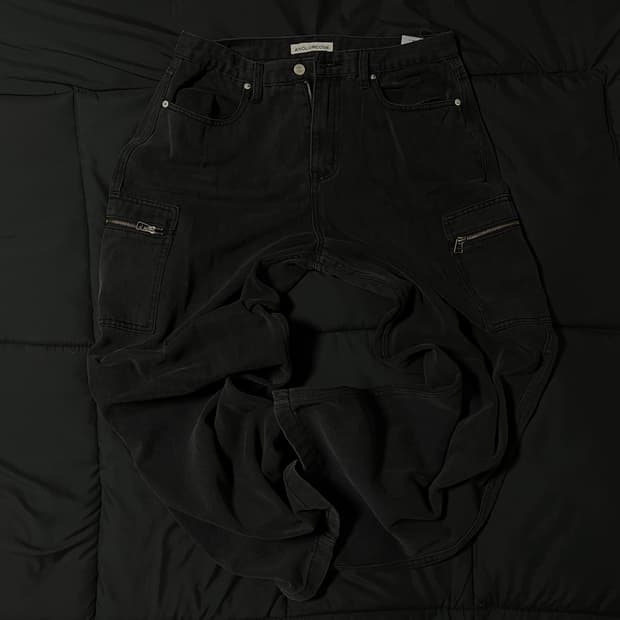 어널러코드 와이드 사이드 지퍼 팬츠