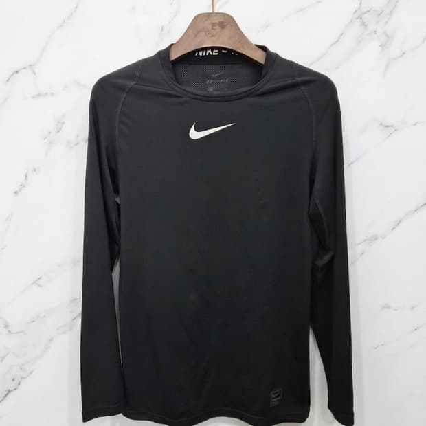 L,100 )) NIKE PRO 나이키 프로 긴팔티셔츠!~ 블랙 색상~