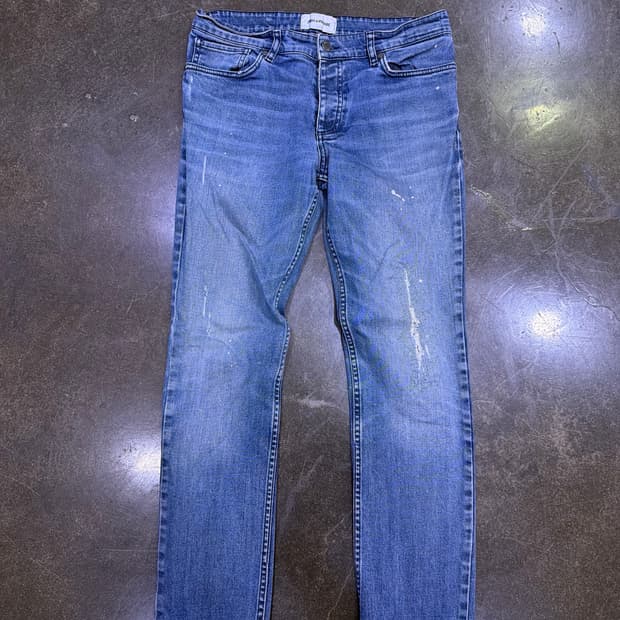 쟈딕앤볼테르 빈티지 워싱 데미지 슬림핏 데님팬츠 30