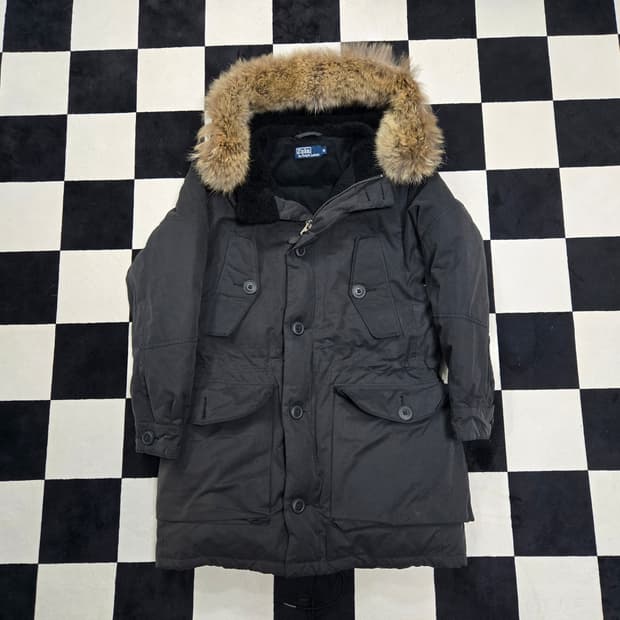 M 폴로랄프로렌 N3B 야상 코요테퍼 다운 자켓 블랙