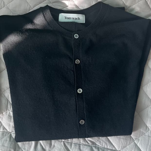 블랙/그레이M) 토니웩 크루넥 가디건