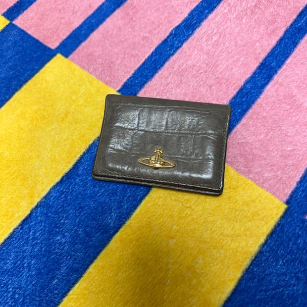 비비안웨스트우드 가죽 카드지갑 