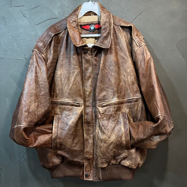 [L] VINTAGE 빈티지 A-2 가죽 자켓