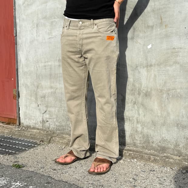 더블알엘 버튼플라이 코튼팬츠
