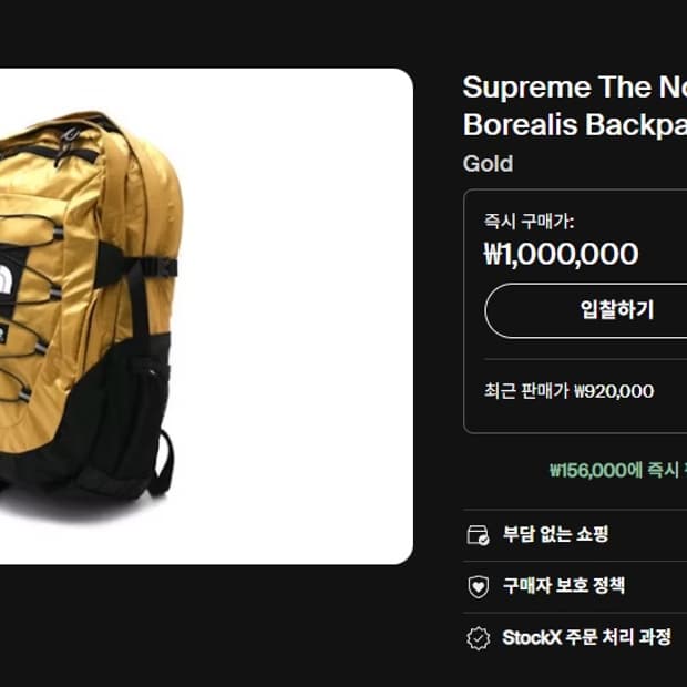 노스페이스x슈프림 보레알리스