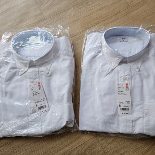 유니클로 옥스포드 셔츠 M 새상품 2개