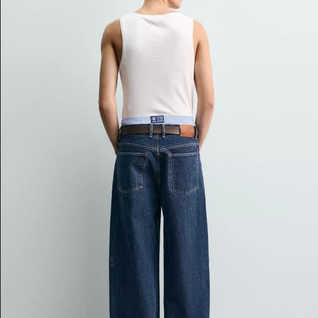자라 x  챔피온 청바지