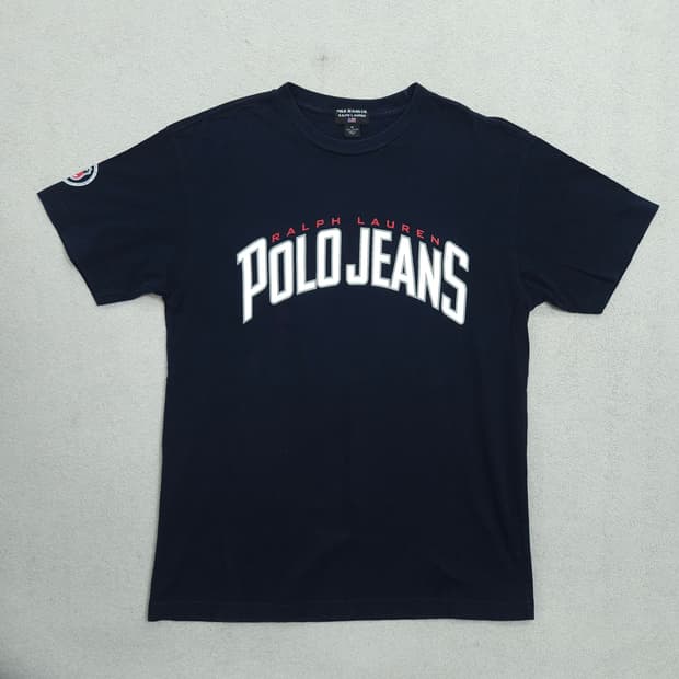 폴로진스 스펠아웃 반팔티 M 네이비