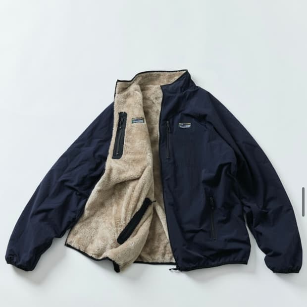 프릭스스토어 후리스 플리스 리버시블 블루종 네이비L