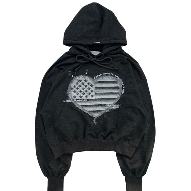 베니조프로덕트 크롭 후드티