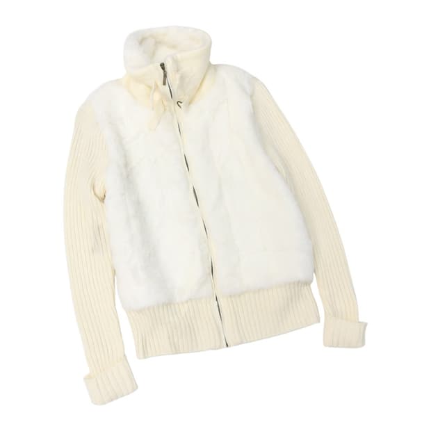 ARW  퍼 니트 자켓