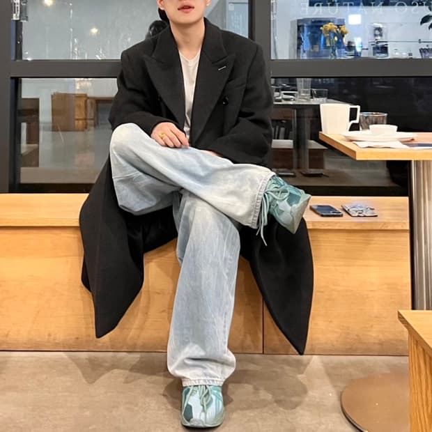 Iey 더블코트 다크그레이 m