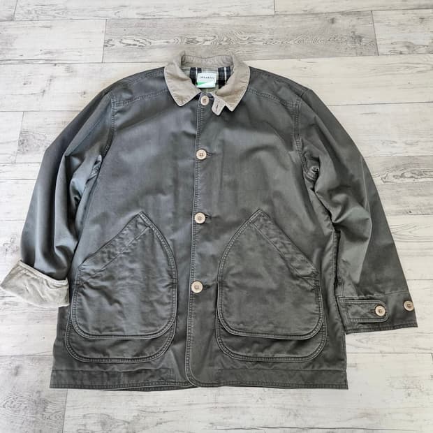 카키스 워시드 반 자켓