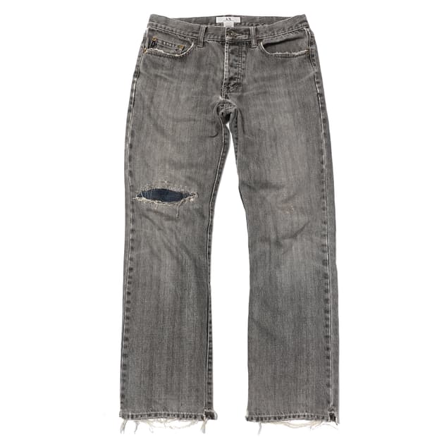 아르마니 익스체인지 90s버튼 플라이 스트레이트 레그 팬츠 size 32