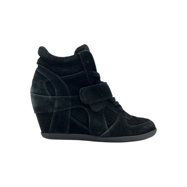245 W 아쉬 보위 웨지 스니커즈 스웨이드 블랙 (EU38)
