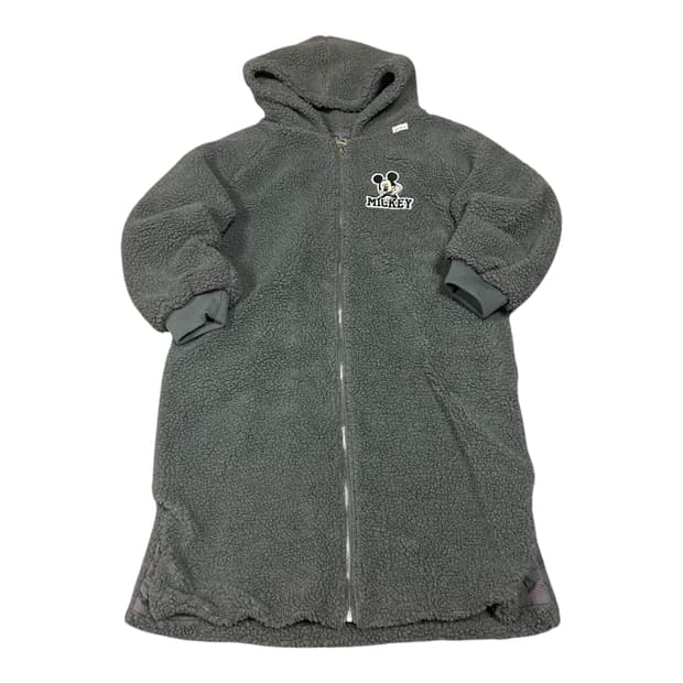 ✨ (바배) 디즈니 미키마우스 뽀글이 플리스 롱 후드 집업 