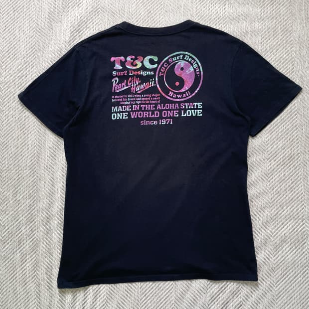 빈티지 T&C surf 서프 반팔티셔츠 