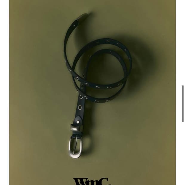더블유엠씨 펀칭 벨트_BLACK 새상품