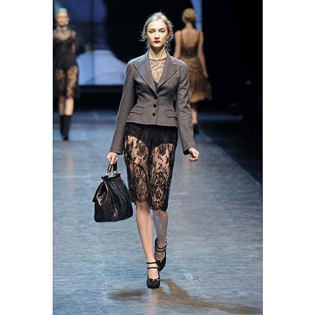 돌체앤가바나 2010AW 런웨이 해체주의 크롭 울 블레이저