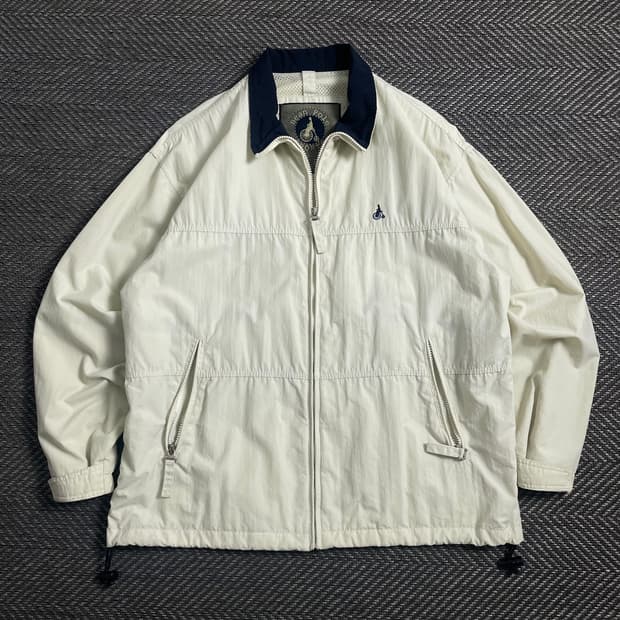 빈폴 스몰로고 미니멀 베이지 자켓o 4656