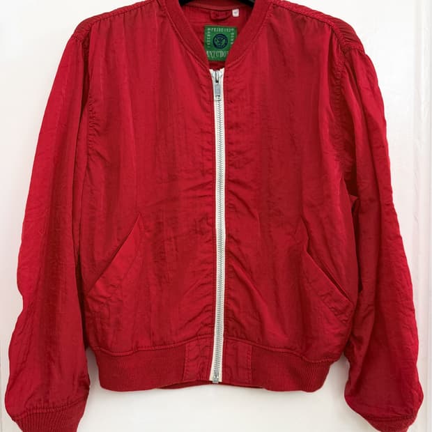 Vintage ANENDOTE Nylon Zip Bomber Jacket