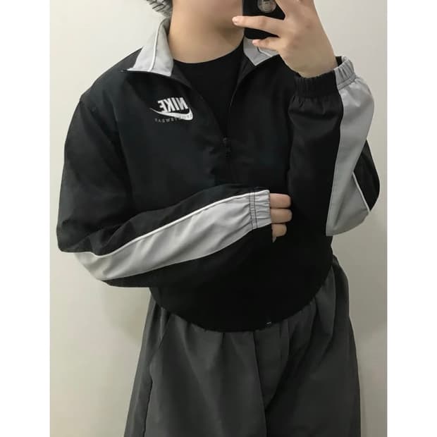 나이키 크롭 트레이닝 바람막이 xs