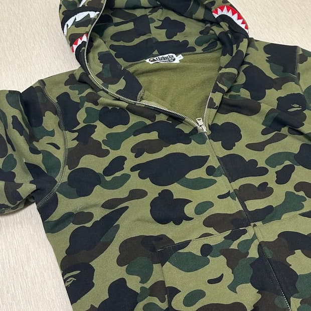베이프 후드집업 카모 L