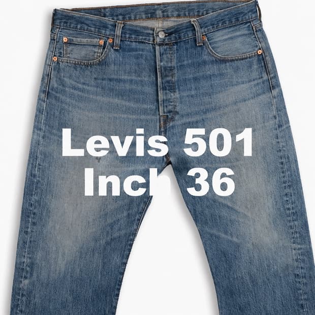 빈티지 리바이스 501중청 36인치 LV50136538
