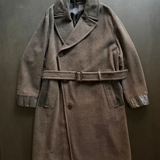 에르메스 알파카 울 코트 50