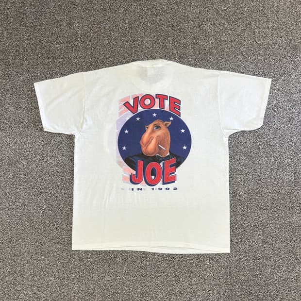 90s 빈티지 카멜 Joe Vote 티셔츠