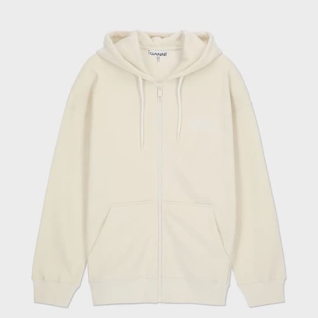 가니 오버사이즈 소프트웨어 집업 후드 - 에그렛/T3232135 S/M