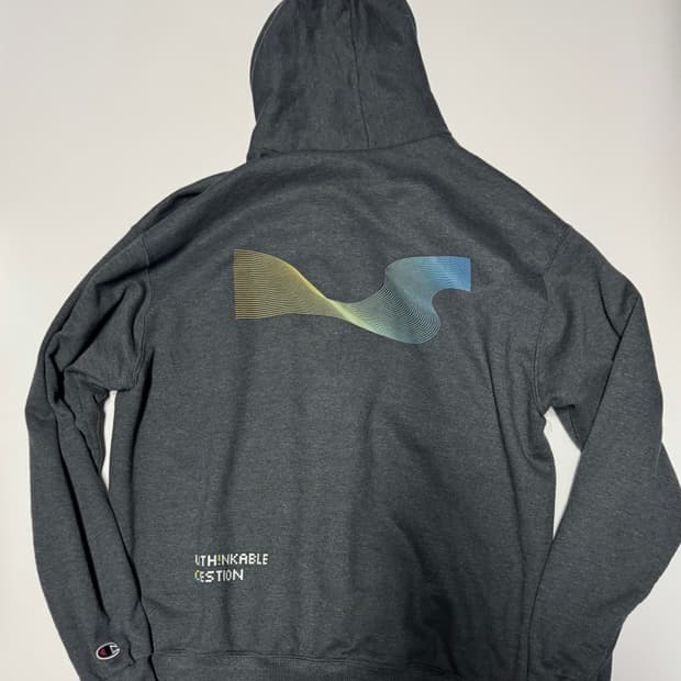 챔피온 X 카카오 빅 사이즈 뒷 프린팅 기모 후드집업 XL ~ 2XL